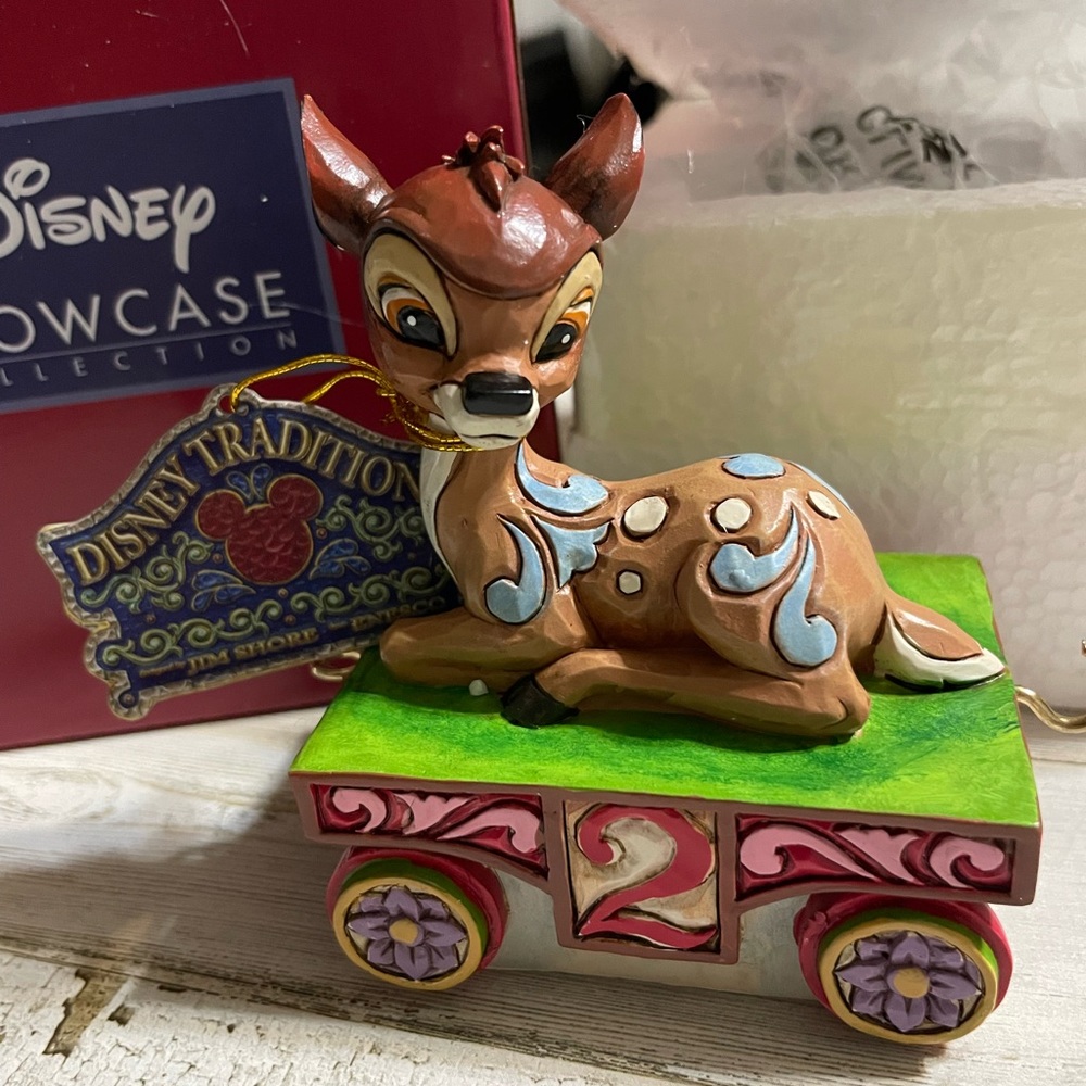 NIB Disney Traditions Jim Shore birthday Bambi age 2